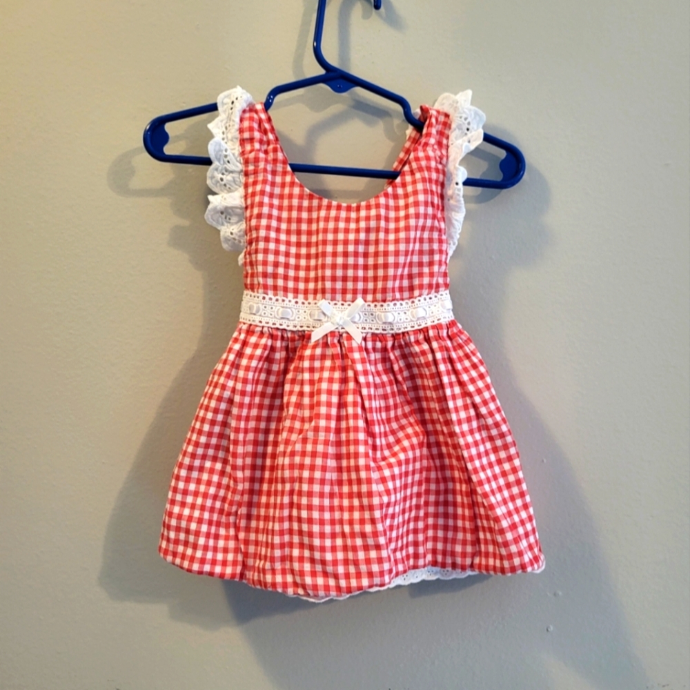 Vintage 12 months Pink plaid dress